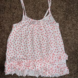 Oscar de la Renta Polka Dot Pajama Top